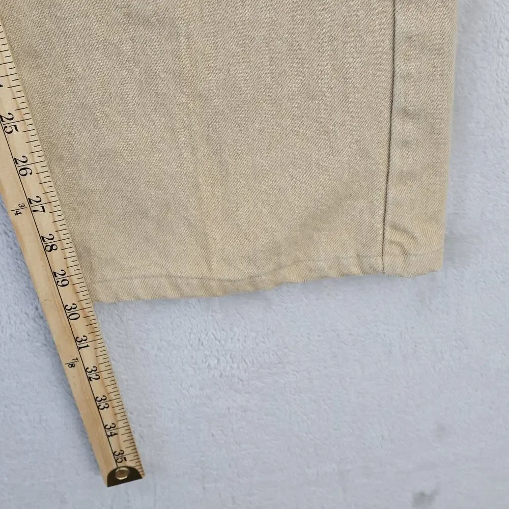 Vintage Orange Tab Levis 517 Jeans Mens 36x30 Bootcut Beige USA Cowboy 80s 1982